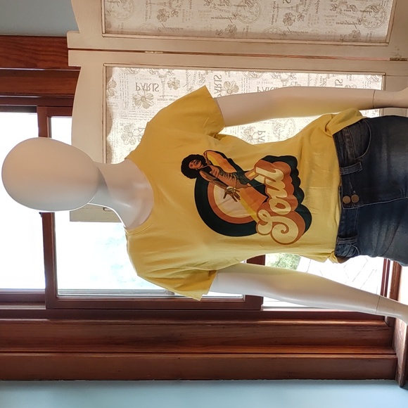 Soul Graphic T-Shirt Yellow Medium - Picture 2 of 9
